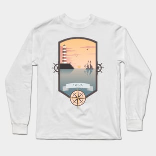 Sea down Long Sleeve T-Shirt